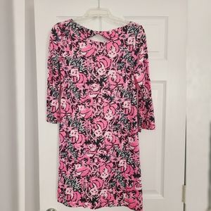 Lilly Pulitzer dress, size S, pink, white and black